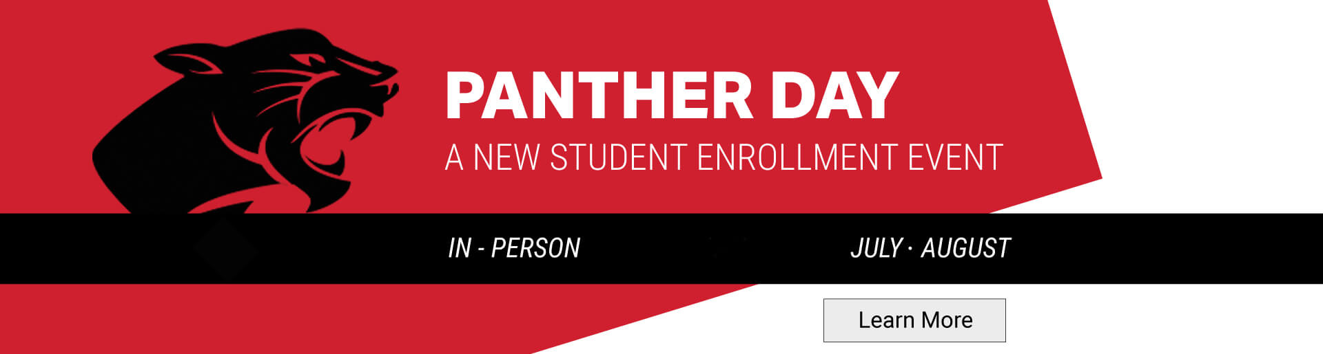 Panther Day - A new student enrollment event
