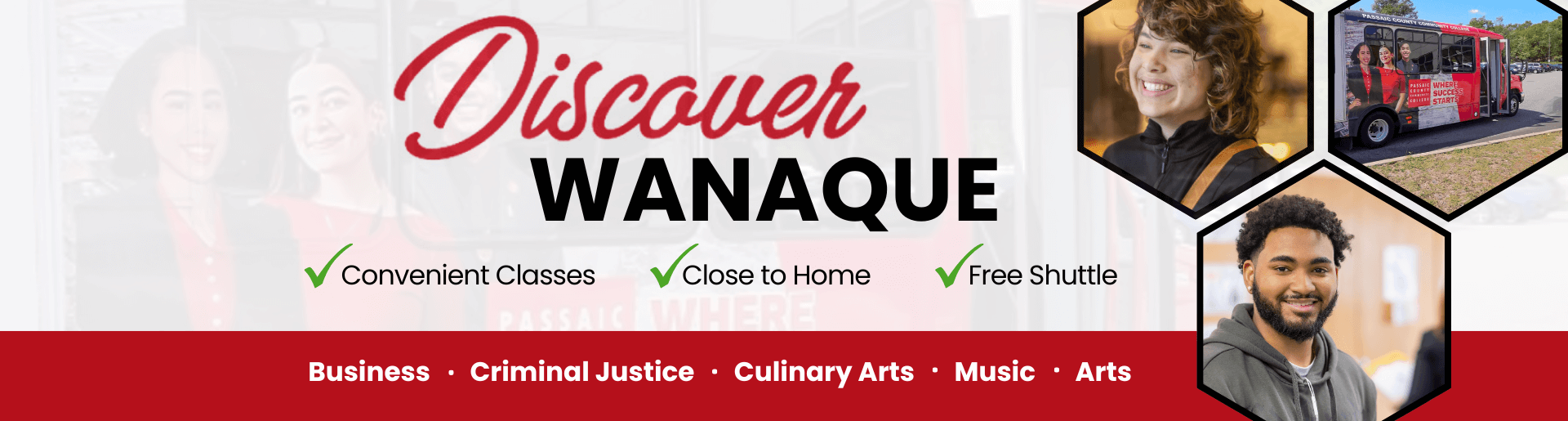 Discover Wanaque. Convenient Classes. Close to Home. Free Shuttle