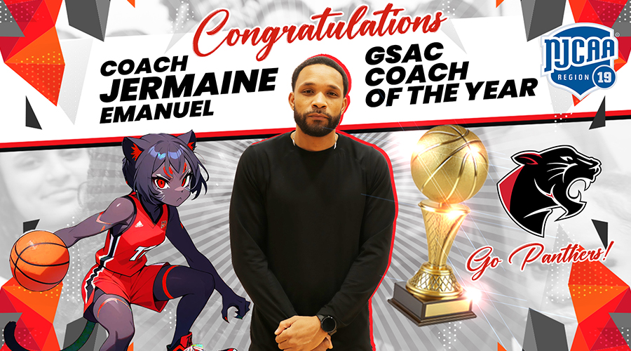 Congratulations Coach Jermaine Emanuel GSAC Coach of the year