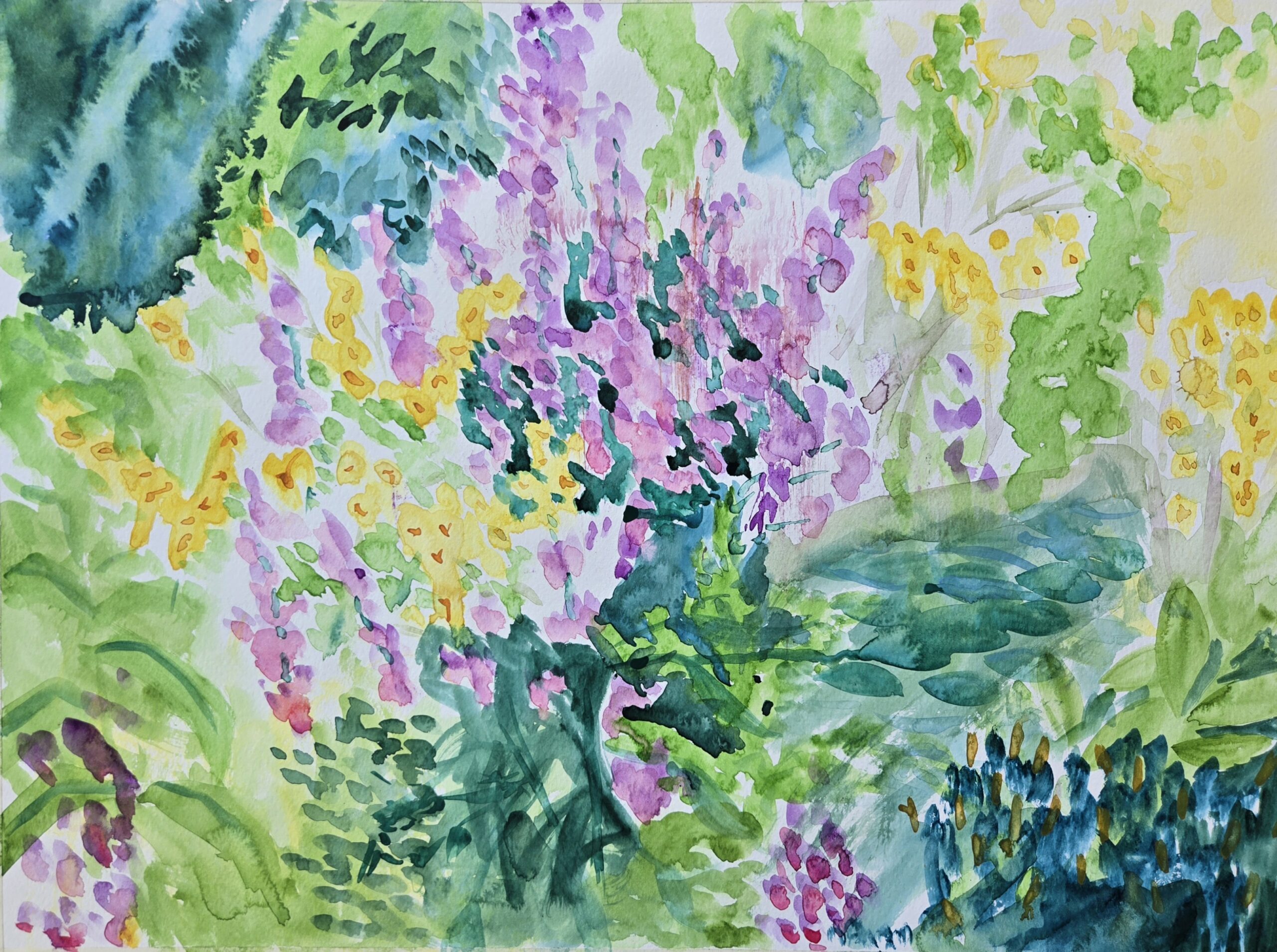 Ari Crosby - Playfully Pink Petals - 2025 - watercolour