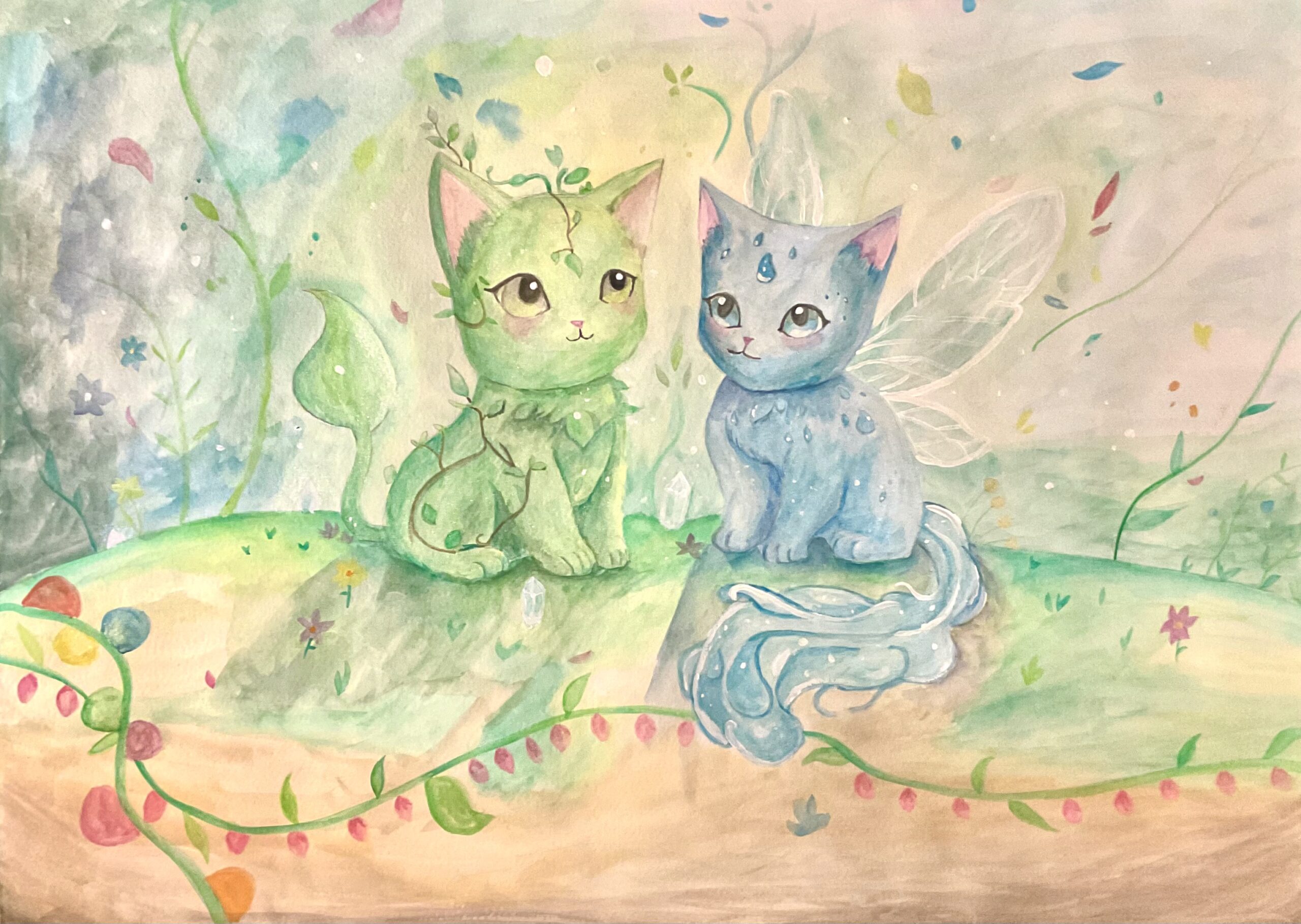 Crystal Manuel - Elemental Kitty Cats