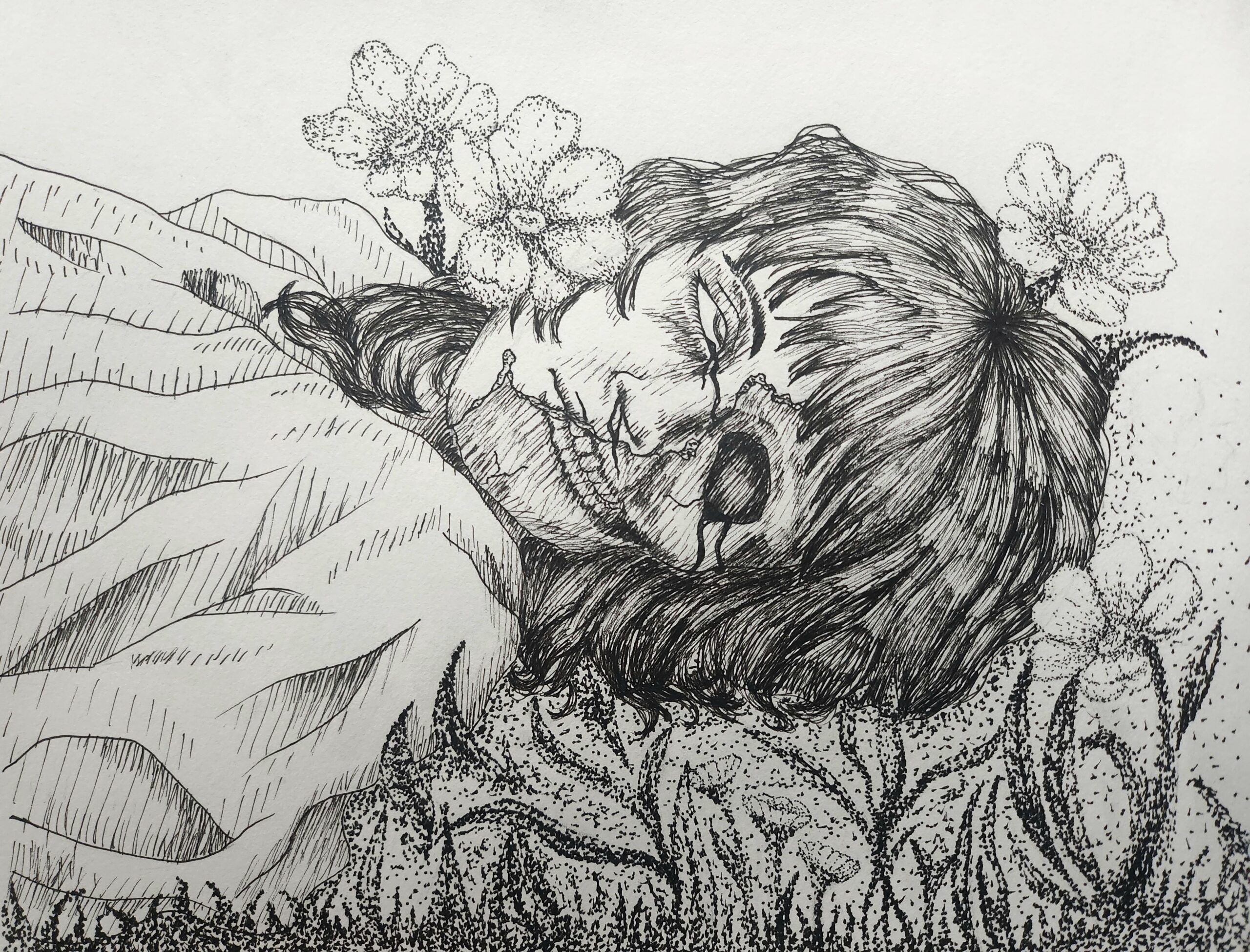 Natally (Nate) Cornejo - To the Earth we Return - 2026 - Ink Pen - 9×8.5 inches